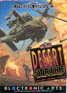 Desert Strike - Sega Mega Drive Cover Art