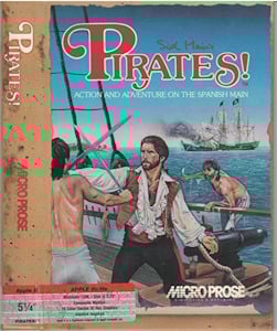 Pirates! - Apple II Cover Art