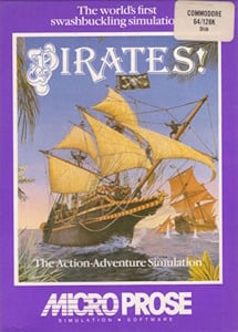 Pirates! - Commodore 64 Cover Art