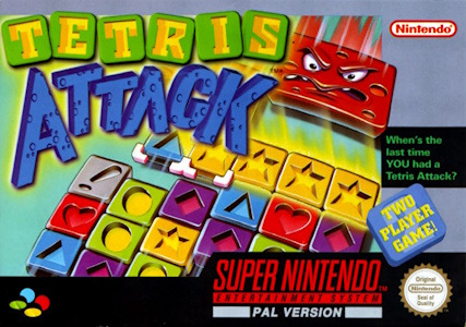 Tetris Attack - SNES Cover Art