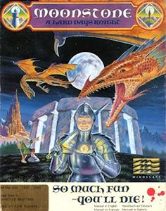 Moonstone: A Hard Days Knight - Amiga Cover Art