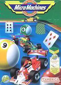 Micro Machines - NES Cover Art