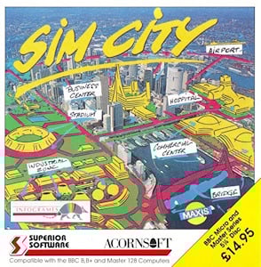 SimCity - BBC Micro Cover Art
