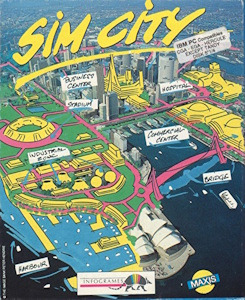 SimCity - PC DOS Cover Art