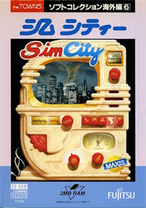 SimCity - FM Towns Cover Art
