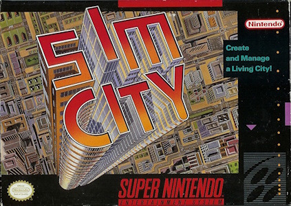 SimCity - SNES Cover Art