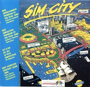 SimCity - ZX Spectrum Cover Art