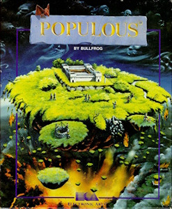 Populous - Amiga Cover Art