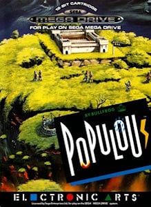 Populous - Sega Mega Drive Cover Art