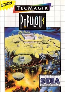 Populous - Sega Master System Cover Art