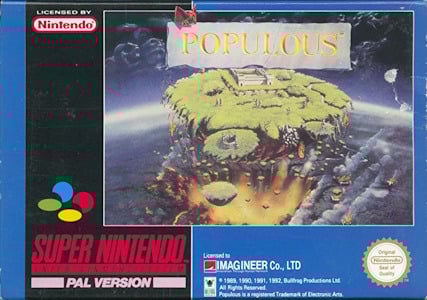 Populous - SNES Cover Art