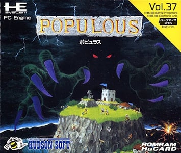 Populous - TurboGrafx Cover Art
