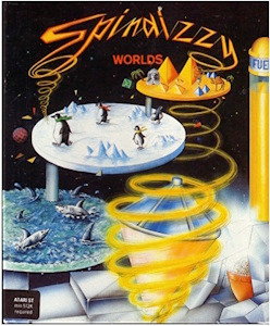 Spindizzy Worlds - Atari ST Cover Art