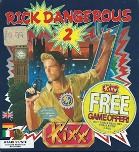 Rick Dangerous 2 - Atari ST Cover Art