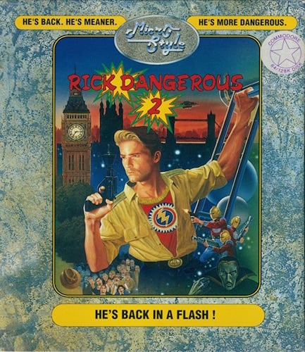 Rick Dangerous 2 Cover Art