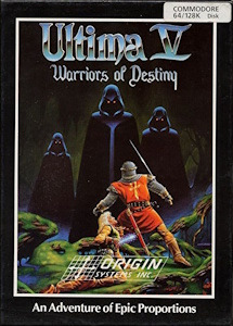 Ultima V: Warriors of Destiny - Commodore 64 Cover Art