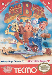 Bad News Baseball - NES Cover Art