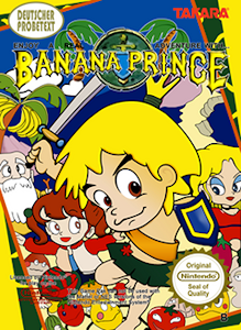 Banana Prince - NES Cover Art