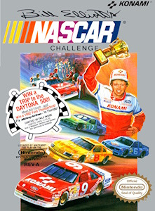 Bill Elliott's NASCAR Challenge - NES Cover Art