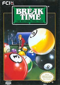 "Break Time: The National Pool Tour" cover art, featuring an eye-catching design with bright colors and playful graphics.  