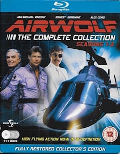 Airwolf III: The Complete Collection, featuring all episodes from Seasons 1 to 3 in a boxed set. 