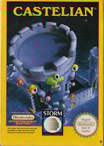 Castelian game cover for Nintendo, illustrating dynamic visuals and the game's name in an eye-catching font.  
