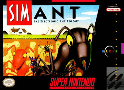 SimAnt - SNES Cover Art