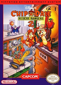 Chip 'n Dale Rescue Rangers 2 - NES Cover Art