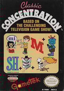 Classic Concentration - NES Cover Art