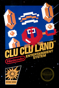 Clu Clu Land - NES Cover Art