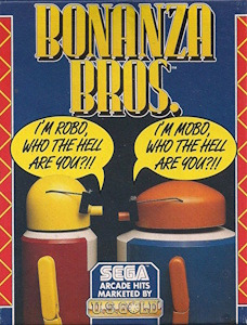 Bonanza Bros. - Commodore 64 Cover Art