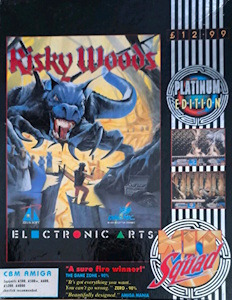 Risky Woods - Amiga Cover Art