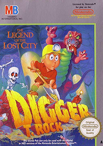 Digger T. Rock - NES Cover Art