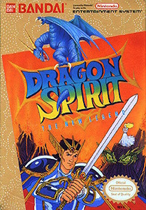 Cover art for the Nintendo Entertainment System game Dragon Spirit: The New Legend