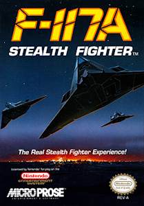 F-117A Stealth Fighter - NES Cover Art