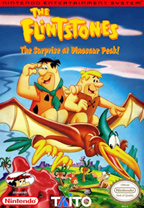 The Flintstones: The Surprise at Dinosaur Peak - NES Cover Art