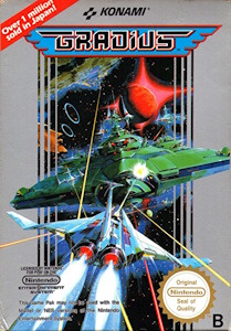 Gradius - NES Cover Art