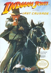Indiana Jones and the Last Crusade - NES Cover Art