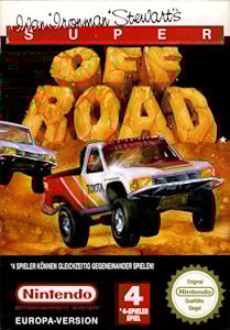 Cover art for the Nintendo Entertainment System game Ivan 'Ironman' Stewart's Super Off Road