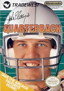 John Elway's Quarterback - NES Cover Art