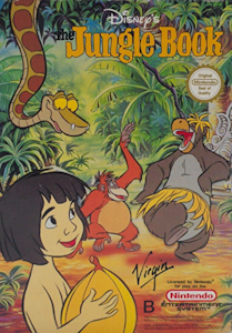 Cover art for the Nintendo Entertainment System game The Jungle Book