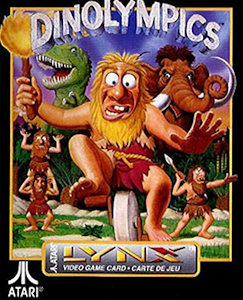 Dinolympics - Atari Lynx Cover Art