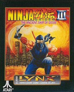 Ninja Gaiden III: The Ancient Ship of Doom - Atari Lynx Cover Art