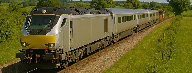 Image showing a Class 68 locomotive in Chiltern Railways livery