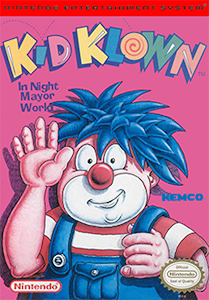 Kid Klown in Night Mayor World - NES Cover Art