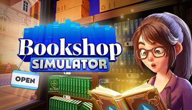 Clickable image taking you to the page for Bookshop Simulator
