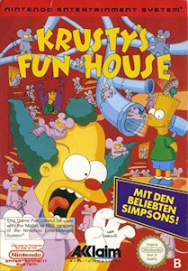 Krusty's Fun House - NES Cover Art