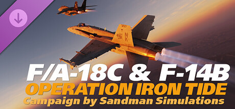 Clickable image taking you to the page for DCS World: F/A-18C & F-14B Operation Iron Tide Campaign