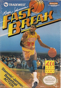 Magic Johnson's Fast Break - NES Cover Art