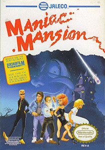 Maniac Mansion - NES Cover Art